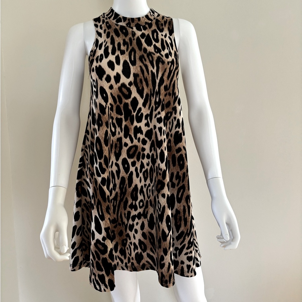 BON AMI Leopard knit dress